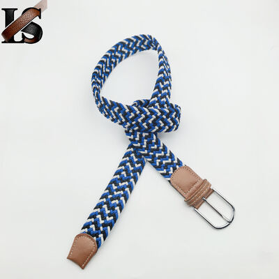 Custom Elastic Elastic Stretch Belt for Unisex Braided Belts Casual Web Weave Knitted Belts