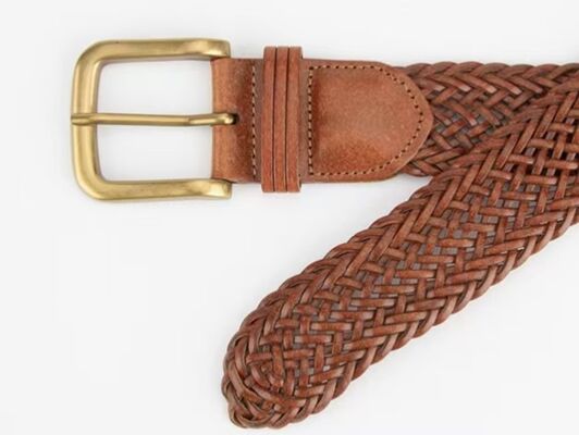Niche, hip-hop, Instagram style, fashionable woven belt, bohemian, versatile, hole-free belt