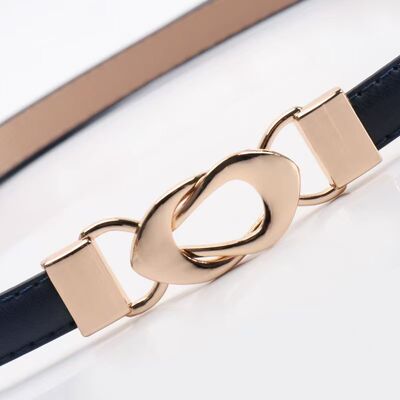 New hook-and-loop adjustable belt for women, versatile and minimalist, perfect with dresses and coats, slimming waistline, thin and easy to carry and store.
